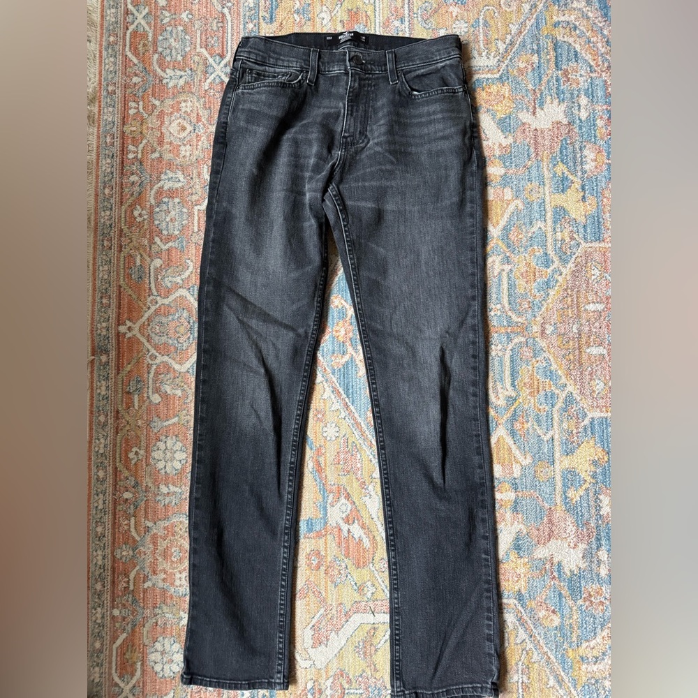 Hollister Men's Dark Wash Straight Jeans